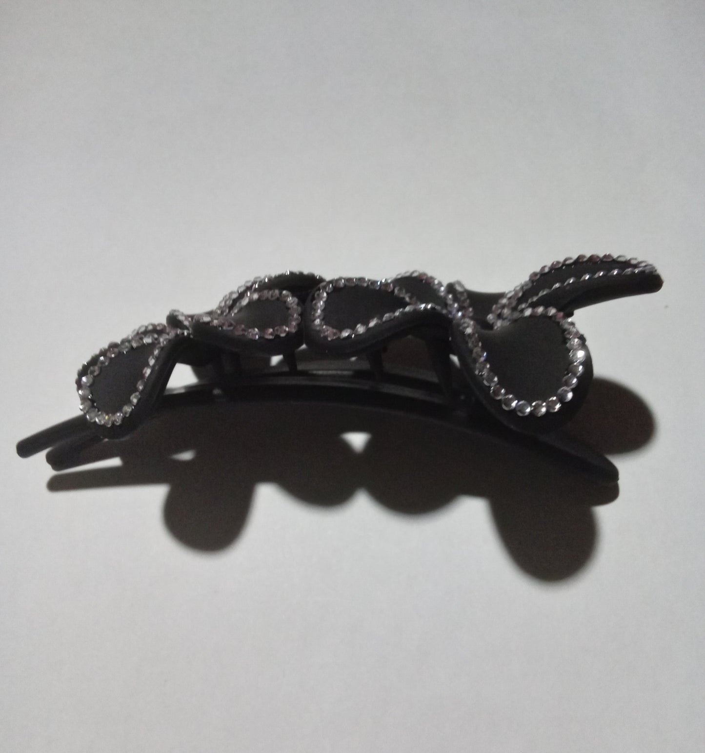 Rhinestone flower clamp clip