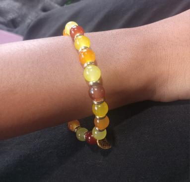 Fall/Autumn inspired Beaded Bracelet