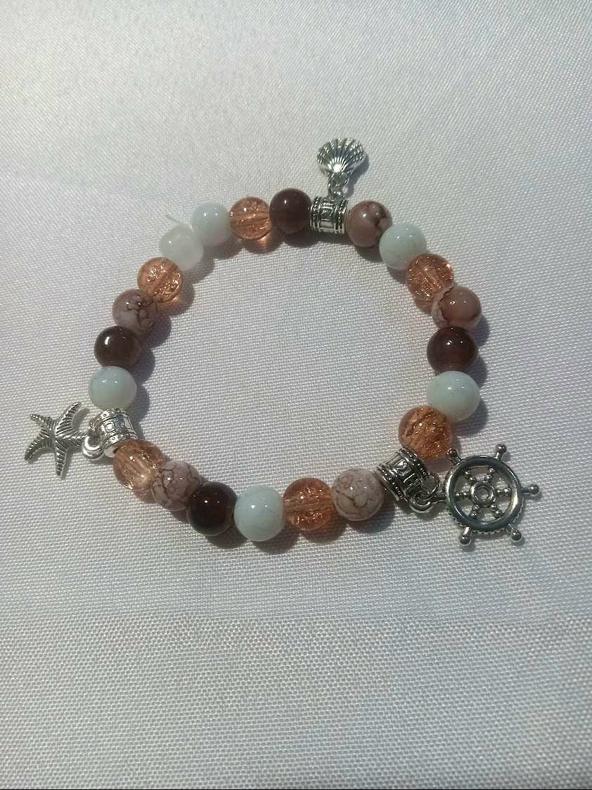Beaded Bracelets with Charms
