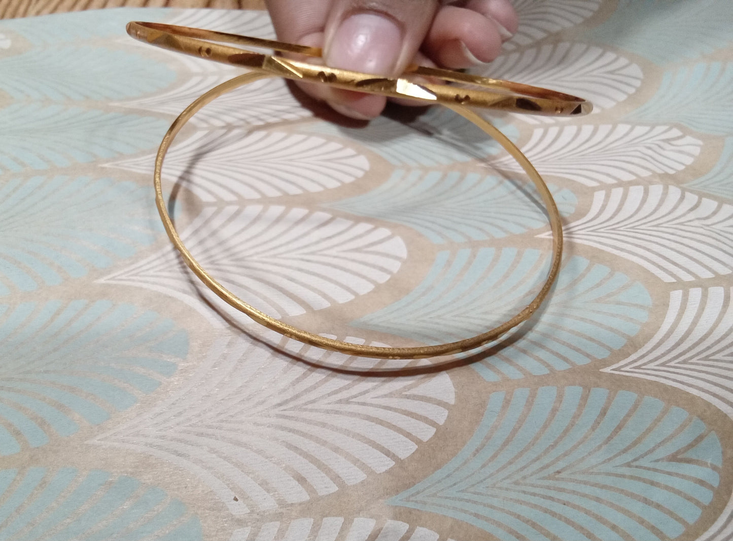 Gold color bracelets