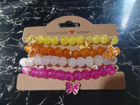Beaded Bracelets with Charms