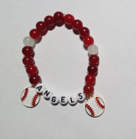 Baseball Inspired beaded Bracelets